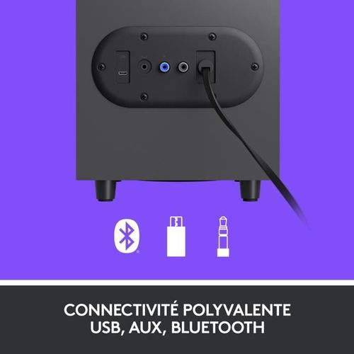 Haut Parleurs Sans Fil Bluetooth  Z407 Pour PC Noir