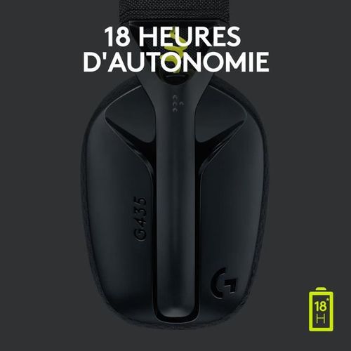 Casque Gamer - Sans Fil - G435 Lightspeed - Noir