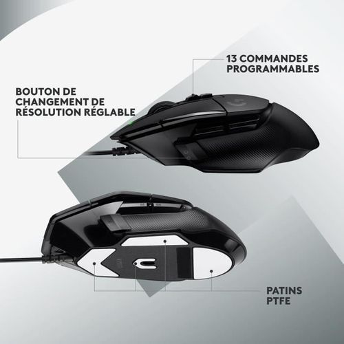 Souris Gamer - Filaire - G - G502 X - Noir