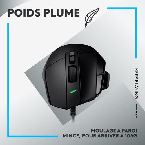 Souris Gamer - Filaire - G - G502 X - Noir