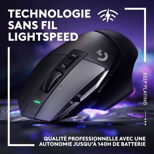 Souris Gamer - Sans Fil - G - G502 X Lightspeed - Noir