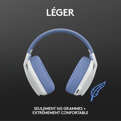 Casque Gamer - Sans Fil - G435 Lightspeed - Blanc