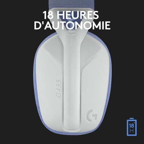Casque Gamer - Sans Fil - G435 Lightspeed - Blanc