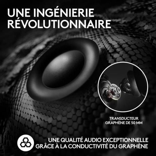 Casque Gaming Pro X 2 Lightspeed Sans Fil - Rose, 50 Mm Graphène
