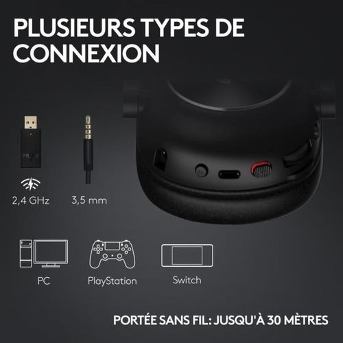 Casque Gaming Pro X 2 Lightspeed Sans Fil - Rose, 50 Mm Graphène