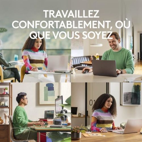 Souris Logitech Mx Anywhere 3s - Compacte - Defilement Rapide - Suivi Toute Surface En 8k Dpi - Rose