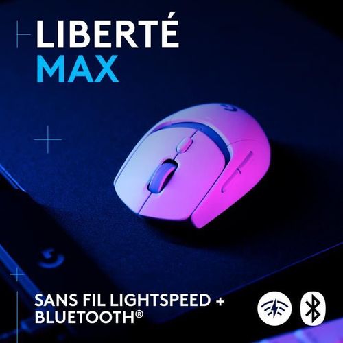 Souris Gamer - Sans Fil - Logitech G - G309 - Blanc