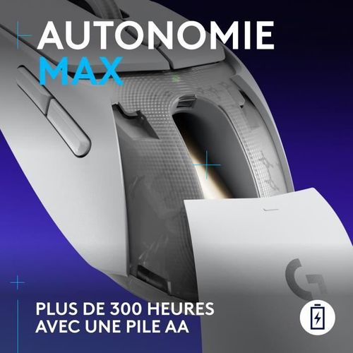 Souris Gamer - Sans Fil - Logitech G - G309 - Blanc