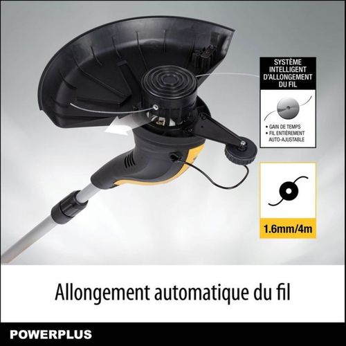 Coupe-bordures électrique 500 W, 320 Mm, Manche Télescopique En Aluminium