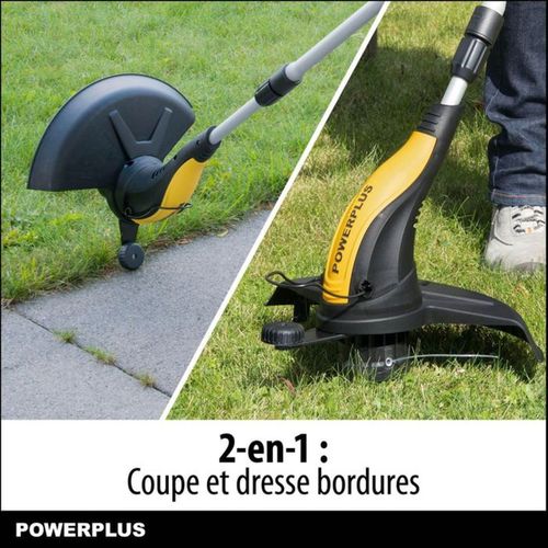 Coupe-bordures électrique 500 W, 320 Mm, Manche Télescopique En Aluminium