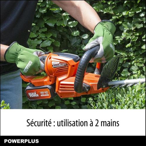 Taille-haie Sans Fil 40 V - Lame Double 670 Mm, Coupe 22 Mm, Léger 2,77 Kg