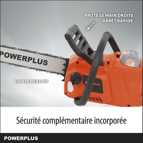 Powerplus Tronçonneuse à Batterie Powdpg7576 - 40 V - Guide De 350 Mm - Sans Batterie Ni Chargeur
