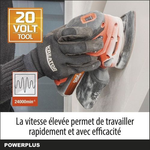 Ponceuse Multifonctions Sans Fil 20v - Powdp50200 - Orange