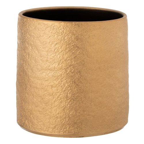 Cache-pot Design En Céramique "gatsby" 25cm Or