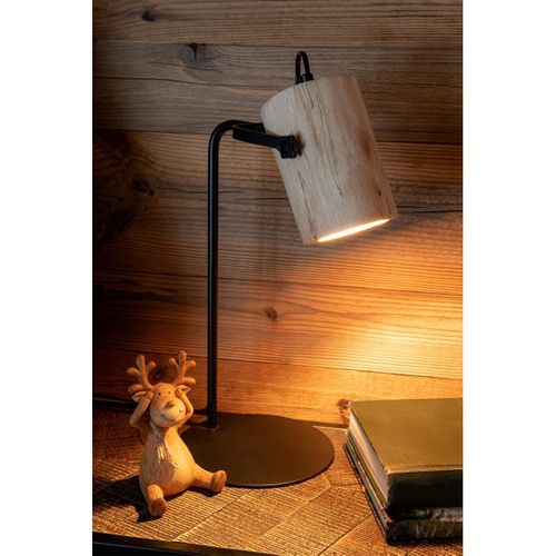 Lampe De Bureau En Bois "silas" 43cm Naturel