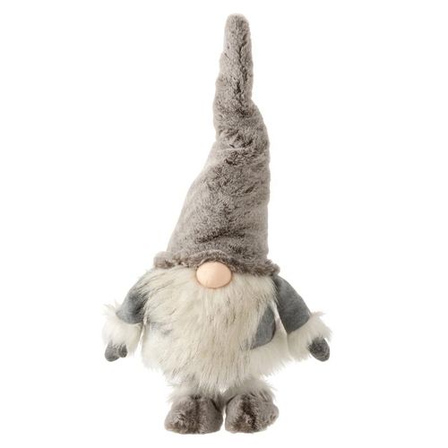 Statuette Déco "père Noël Qui Bouge" 48cm Gris