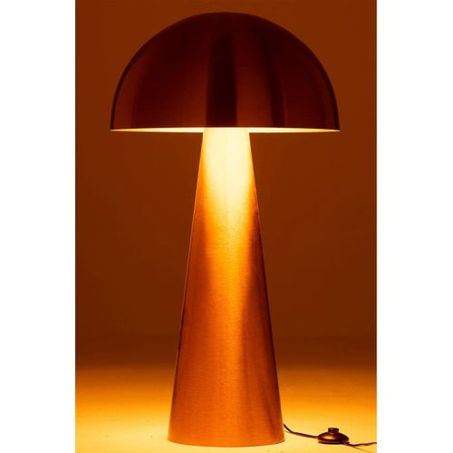 Lampadaire Design "champignon" 95cm Or Mat
