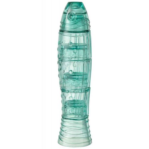 Lot De 4 Verres Design "poisson" 36cm Bleu Azur