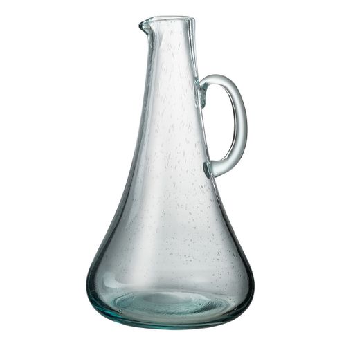Carafe Design En Verre "thelma" 34cm Bleu