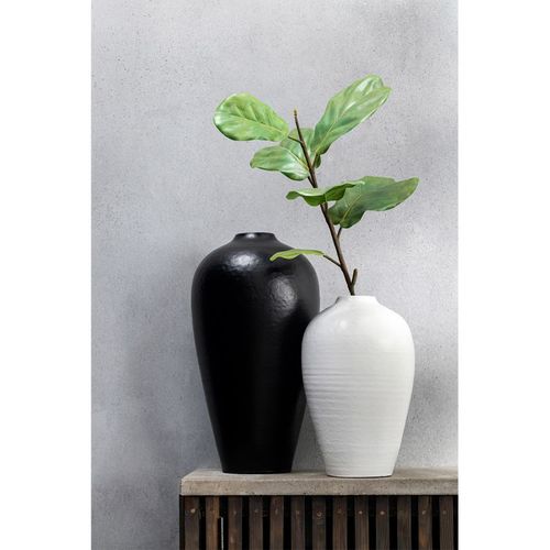 Vase Déco Poterie "ying" 35cm Blanc