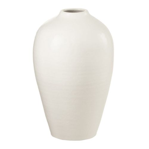 Vase Déco Poterie "ying" 35cm Blanc