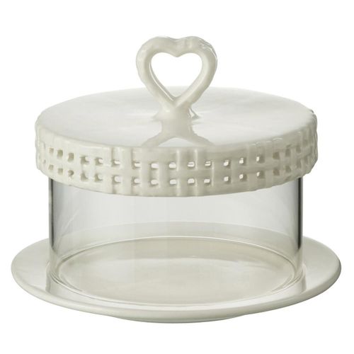 Plat à Gâteaux En Céramique "vercer" 16cm Blanc