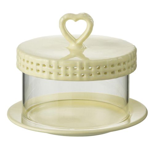 Plat à Gâteaux En Céramique "vercer" 16cm Jaune