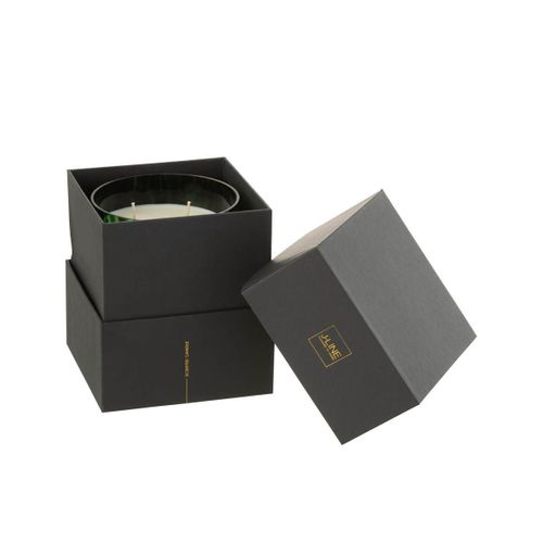 Bougie Parfumée "noa" 16cm Bois De Santal Vert
