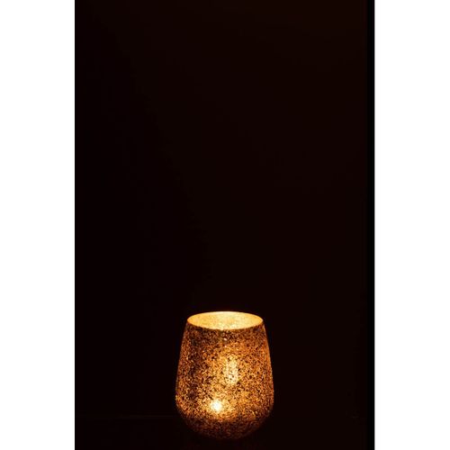 Photophore éclat De Verre "tom" 12cm Or