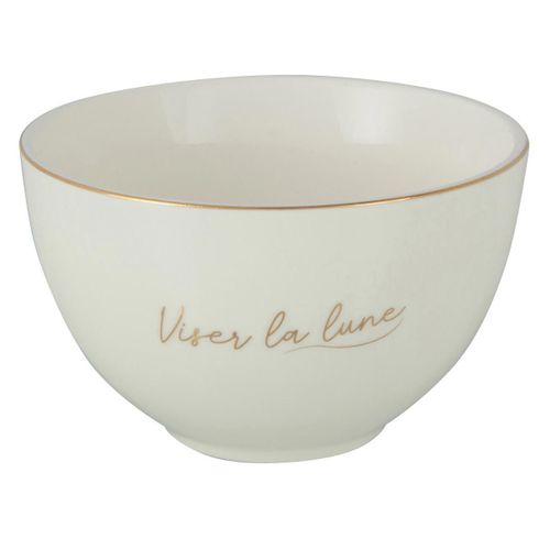 Lot De 4 Bols En Porcelaine "ilene" 10cm Blanc