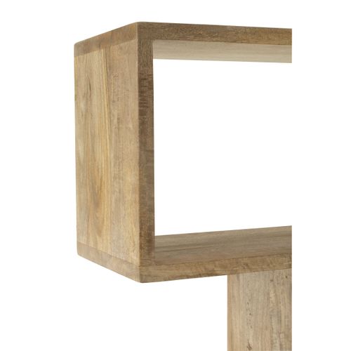 Bibliothèque En Bois "lattes Verticales" 180cm Naturel