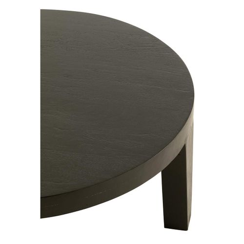 Table Basse En Bois "reggie" 80cm Noir