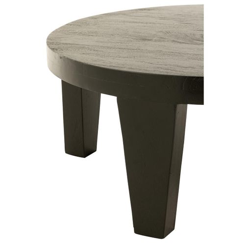 Table Basse En Bois "reggie" 80cm Noir