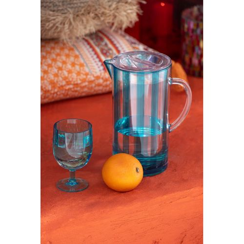 Lot De 6 Verres à Vin Réutilisable "plastique" 31cl Bleu