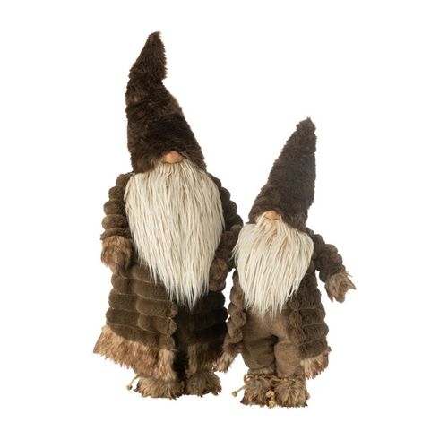 Statue Déco Lutin "forêt" 88cm Marron