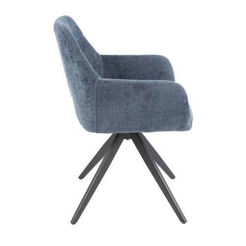 Chaise Design "louna" 85cm Bleu