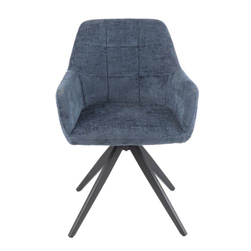 Chaise Design "louna" 85cm Bleu