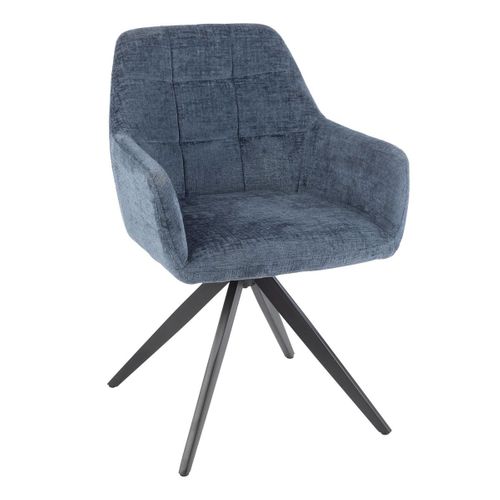 Chaise Design "louna" 85cm Bleu