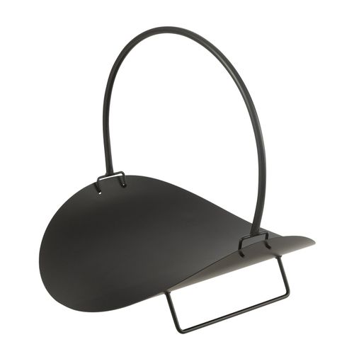 Panier à Bûches En Métal - 43x48x47 Cm - Noir