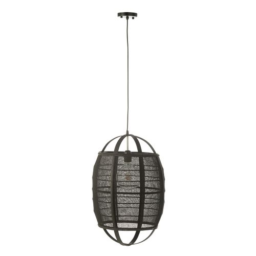 Lampe Suspension En Bambou "ion" 37cm Noir