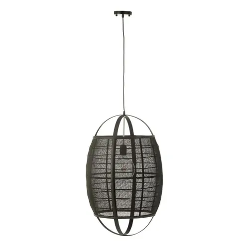 Lampe Suspension En Bambou "ion" 66cm Noir
