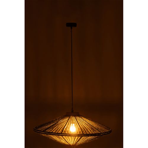 Lampe Suspension En Jute "dollie" 77cm Vert