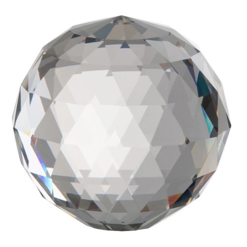 Presse-papier En Cristal "boule" 10cm Transparent