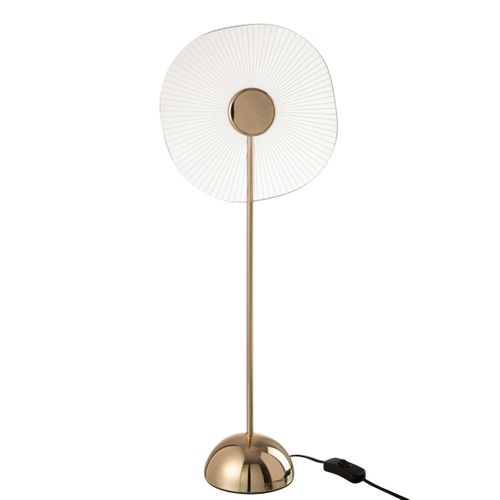 Lampe à Poser Fleur à LED En Métal "lela" 50cm Or
