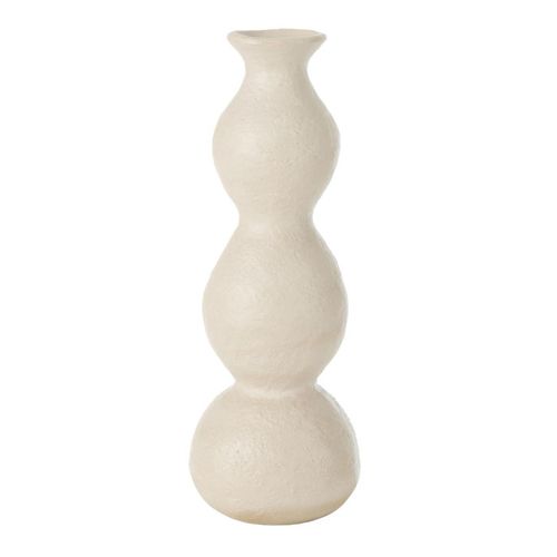 Vase Chandelier En Céramique "olina" 37cm Crème