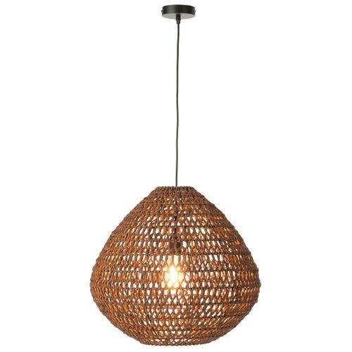 Lampe Suspension Torsade "sharron" 50cm Marron