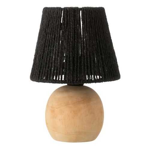 Lampe à Poser à LED En Bois "roslyn" 23cm Noir