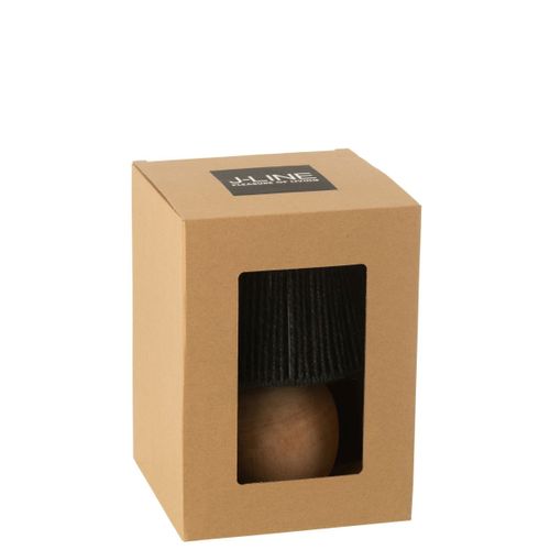 Lampe à Poser à LED En Bois "roslyn" 23cm Noir