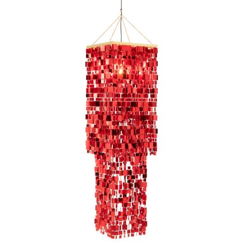 Abat-jour Suspension Design "disco" 180cm Rouge