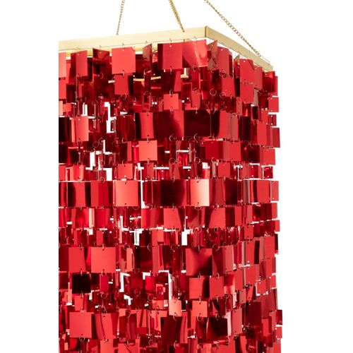 Abat-jour Suspension Design "disco" 180cm Rouge